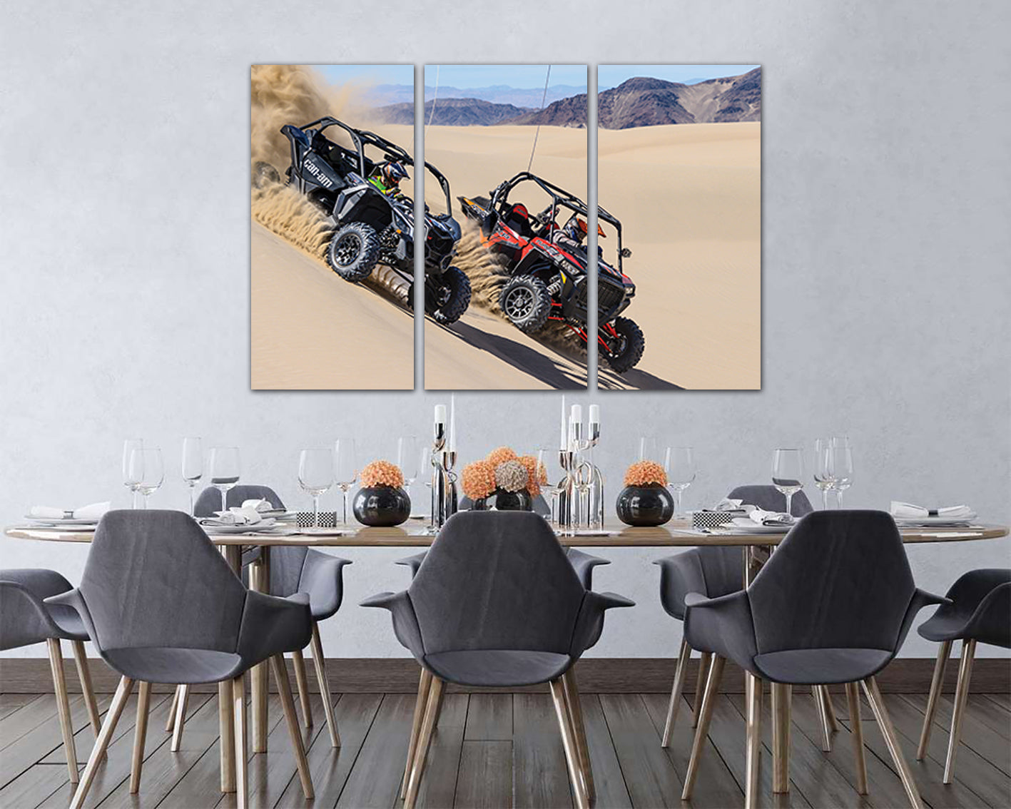 Wall art canvas Polaris car Sports print Mechanism decor Racing gift