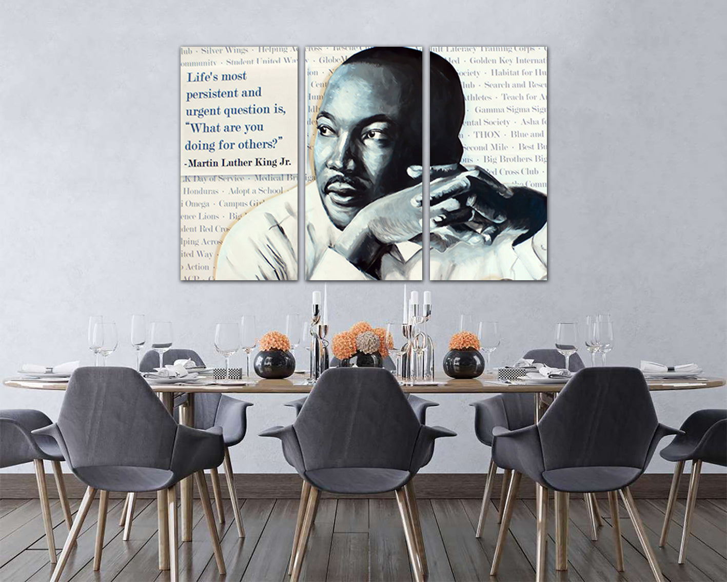Martin Luther King print on canvas Quote gift office décor ready to hang