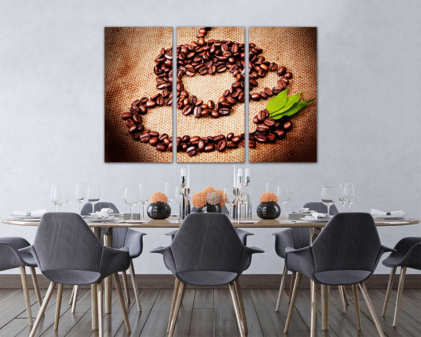 Coffee canvas Kitchen decor Drink wall print Loved drink gift Ready to hang
