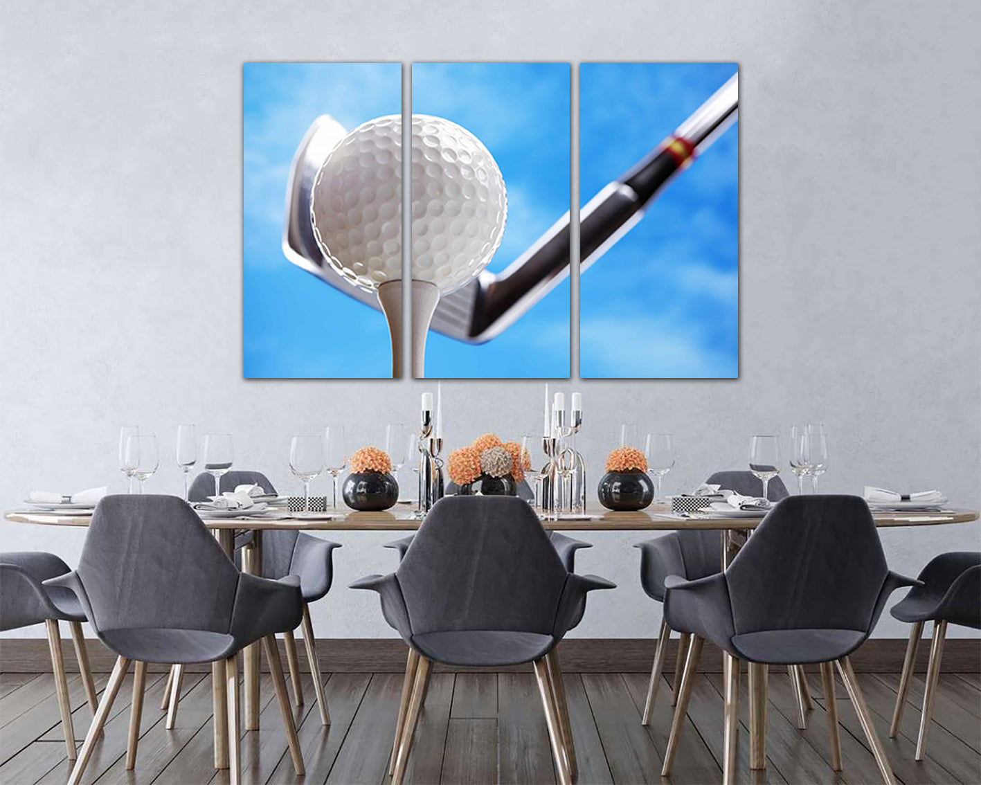 Golf canvas art Sports decor Workout motivation Golfer gifts Games prints ready to hang