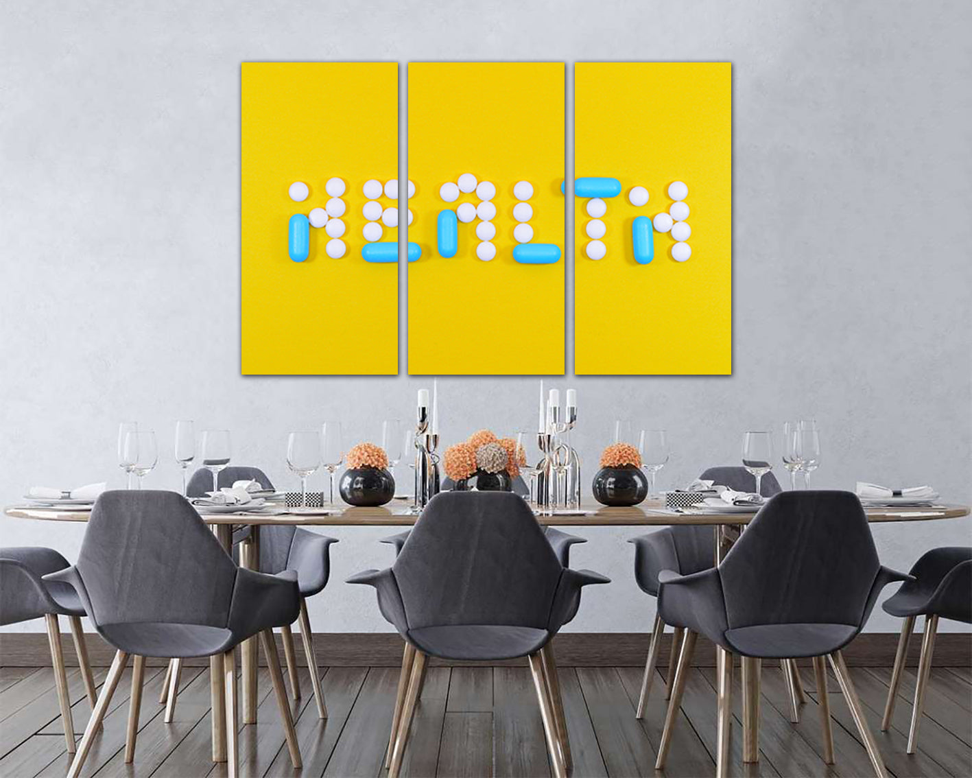 Health art works Science decor Medical print Pills photo Ready to hang