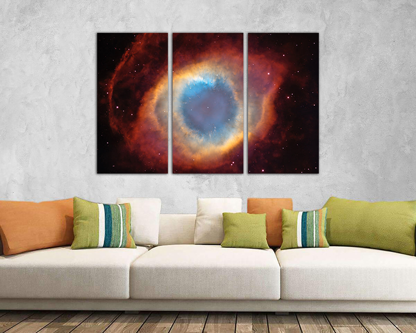 Galaxy nebula Space canvas Cosmos print Nursery art decor