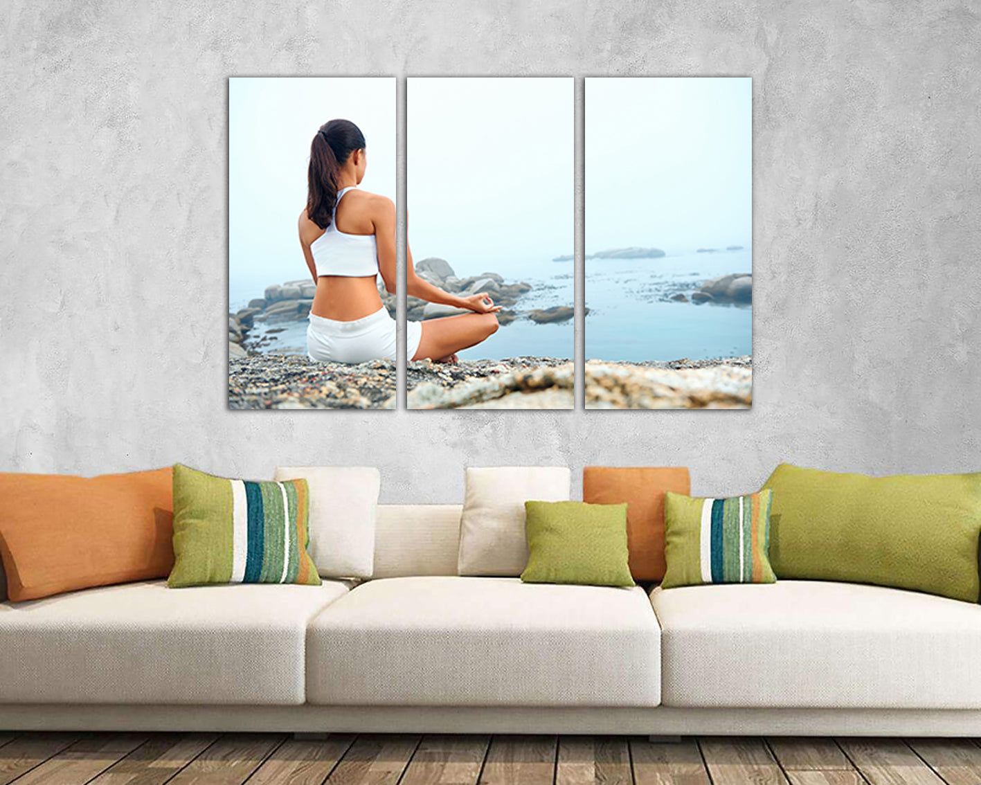 Yoga canvas art Spiritual decor gift wall print