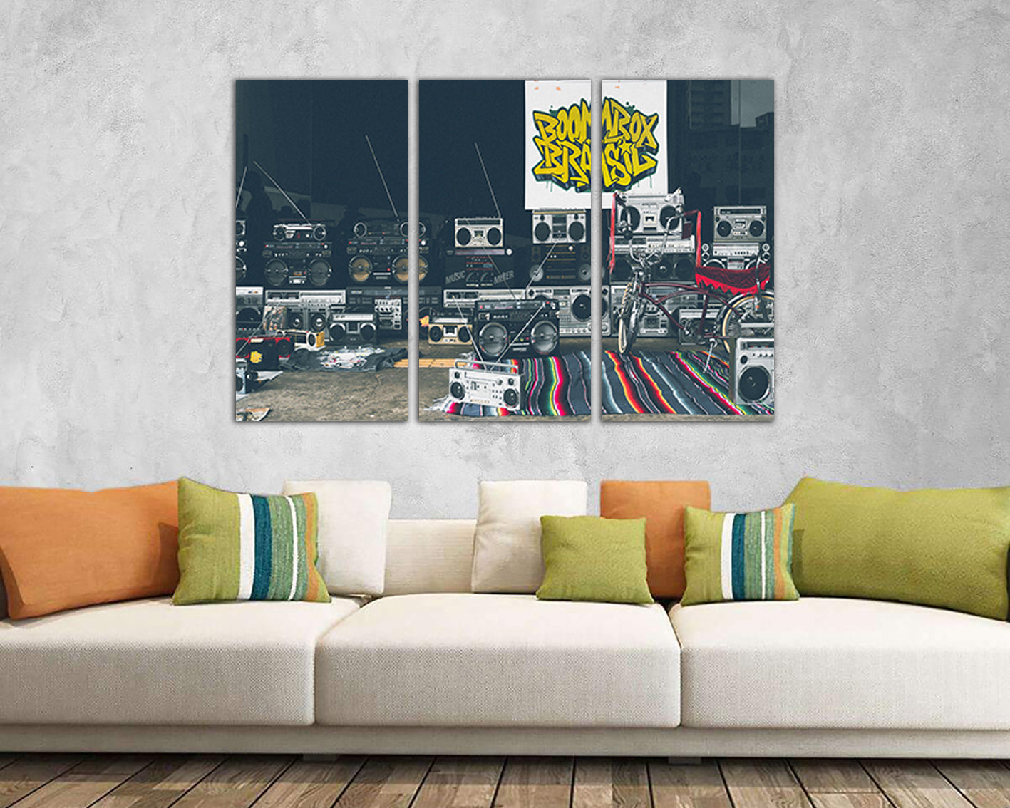 Boombox canvas Radio music print Dancer decor Wall art dance