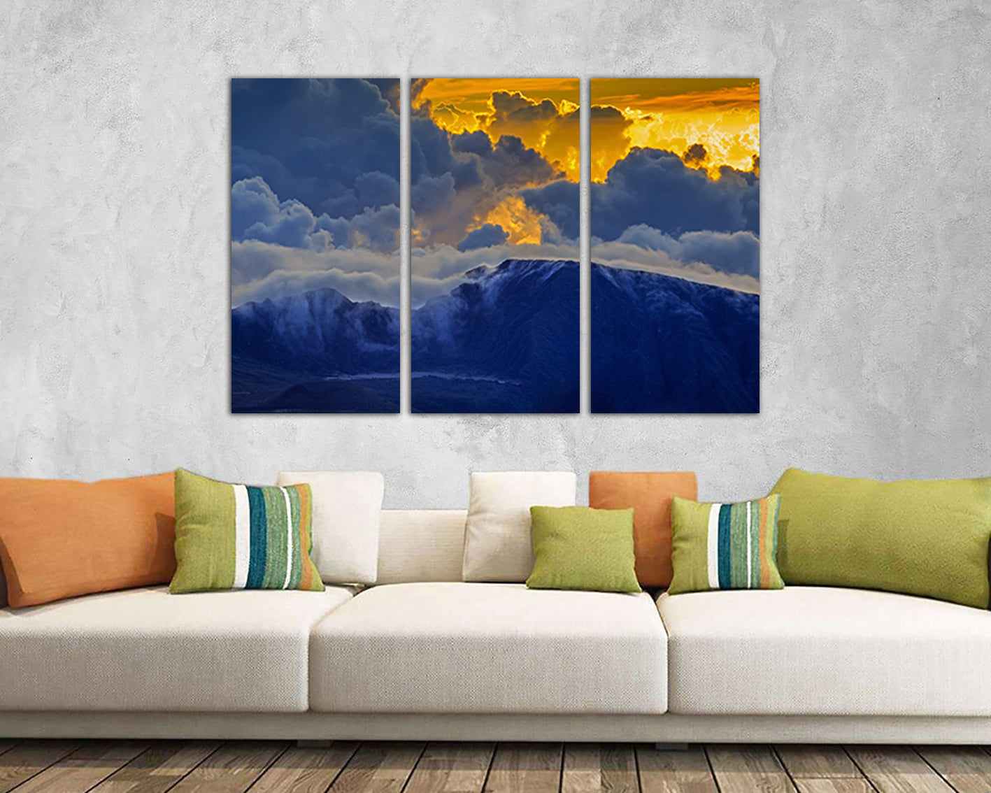 Haleakala National park Mountain maui canvas Volcano art Hawaii décor nature print