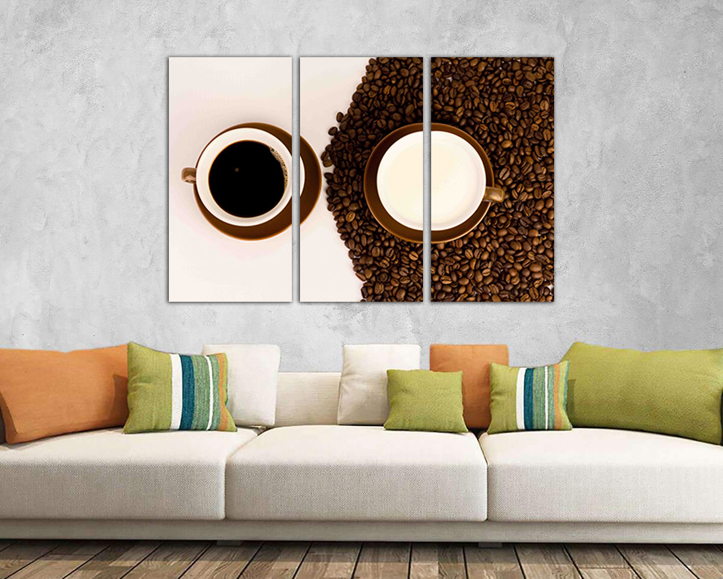 Coffee canvas Cafe decor Drink wall art Cappuccino print Loved drink gift Kitchen photo