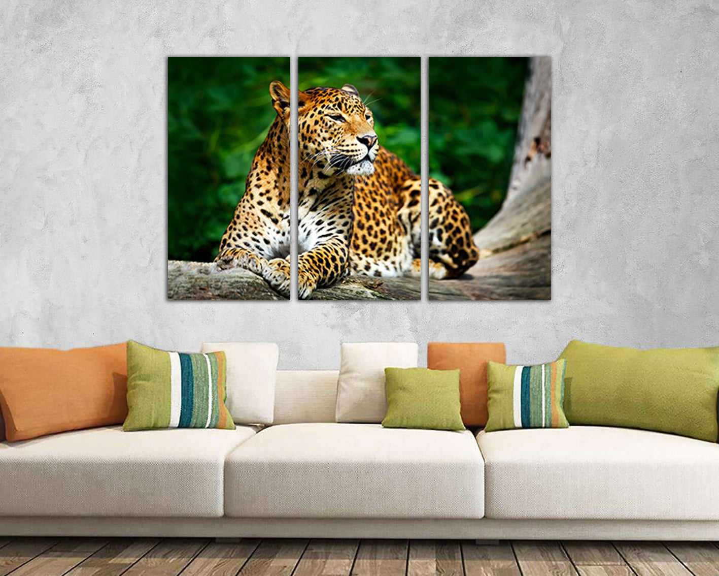 Leopard print on canvas Animals décor Cat photo gift Wild life artwork Cat wall art