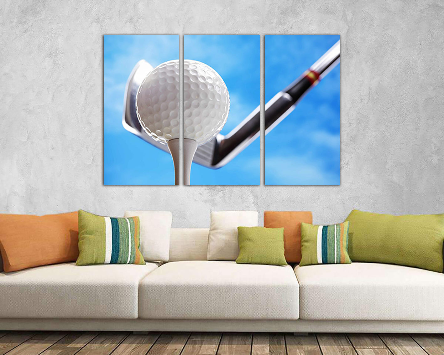 Golf canvas art Sports decor Workout motivation Golfer gifts Games prints ready to hang