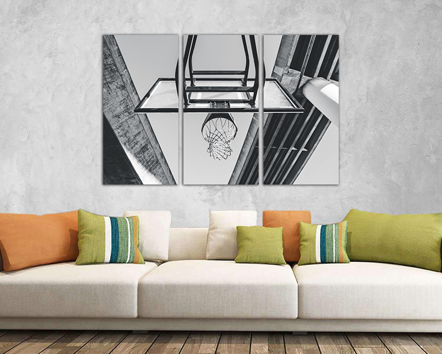 Basketball canvas Sport print Game wall art Boy room decor Soccer photo Athlete gift