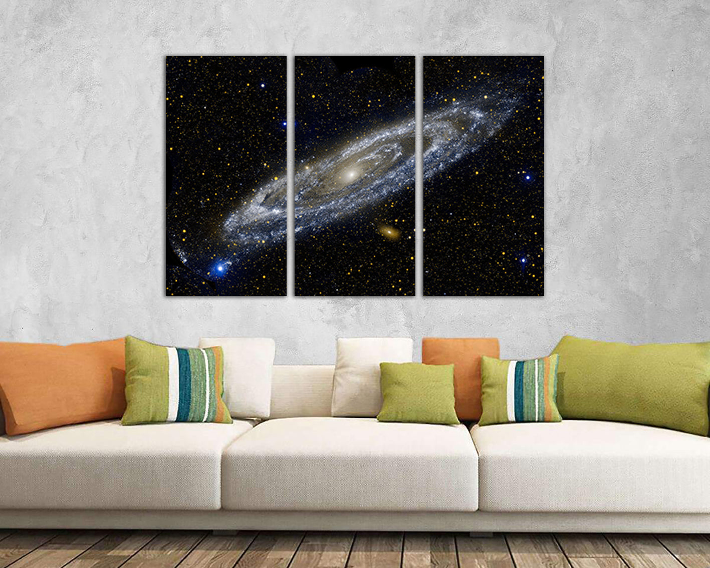 Space canvas Galaxy print Science astronomy Decor kids room Orbit home art Andromeda