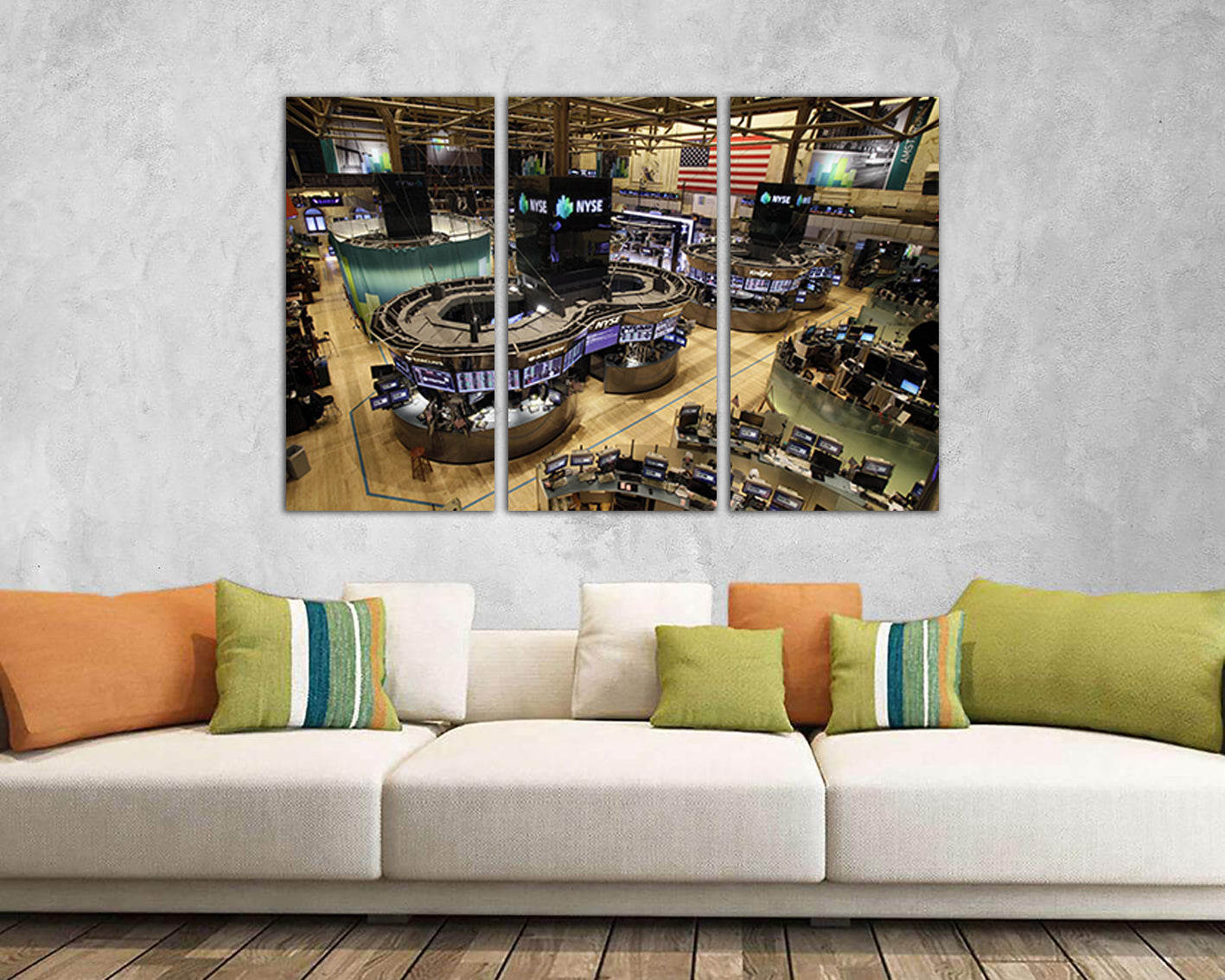 Stock exchange Trading canvas Trade office decor Economics market Buy sell trade Finance art