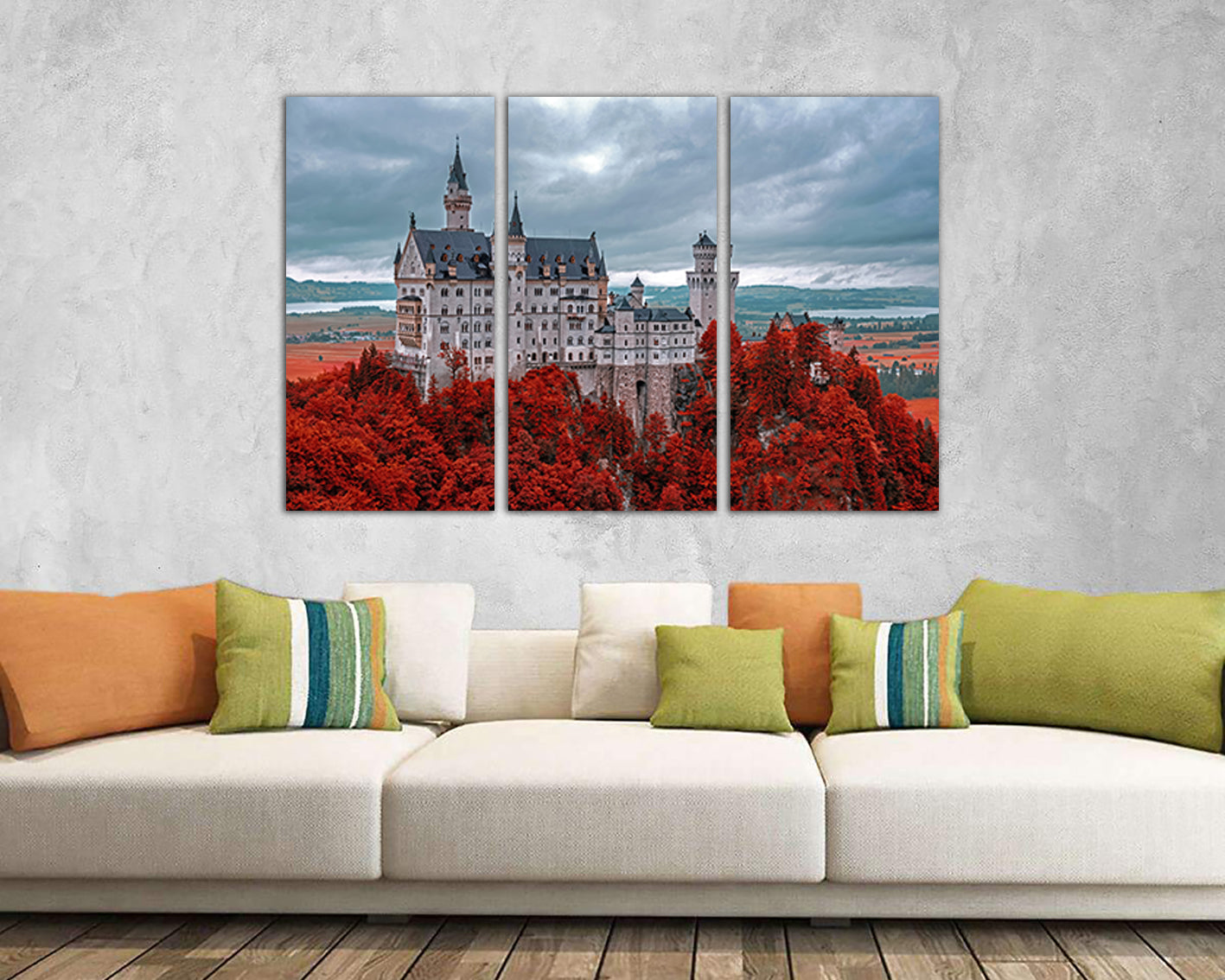 Neuschwanstein Castle print Germany wall art Bavaria décor travel canvas