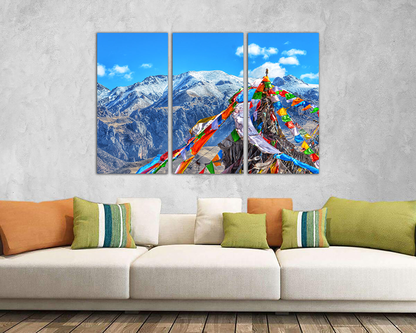 Tibet canvas Asia wall art Mountain decor Buddhism print Mountains Everest art works