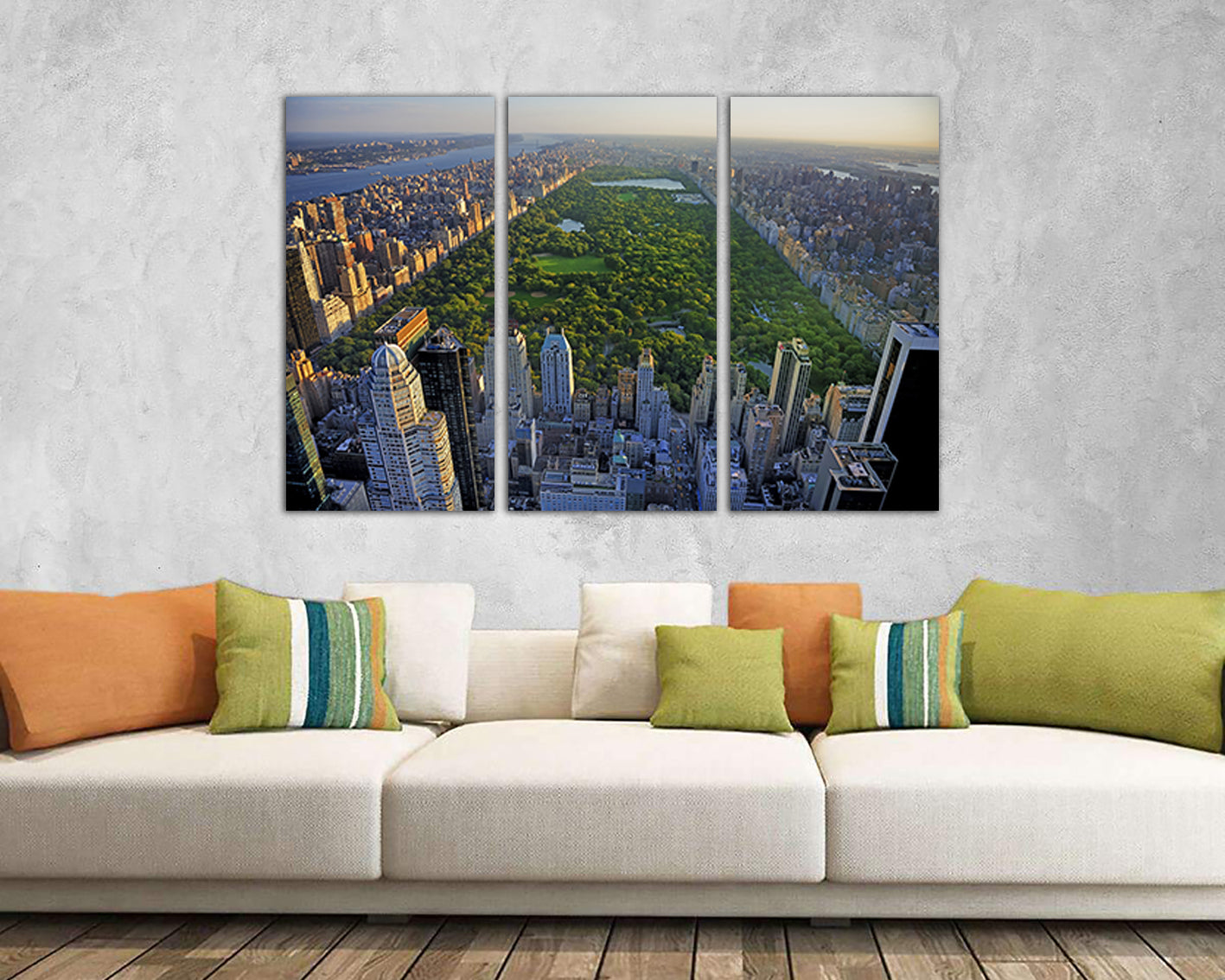 Central park canvas New York city skyline travel décor NY gift