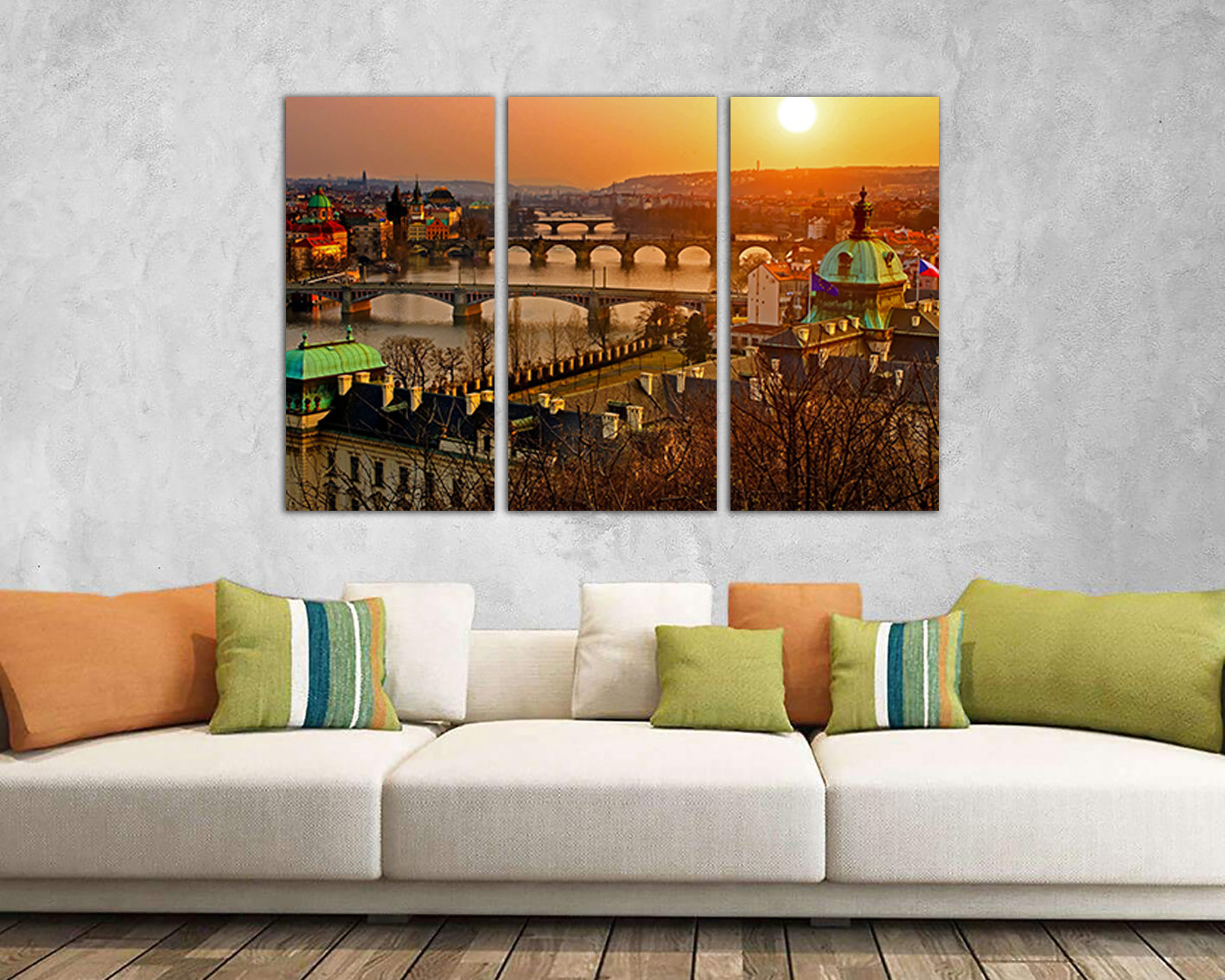 Bridge Prague City wall art Czech print skyline travel