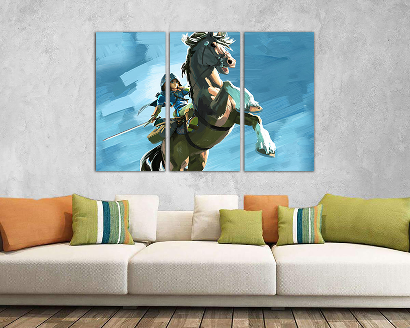 Legend of Zelda canvas Game art works nursery room print ready to hang