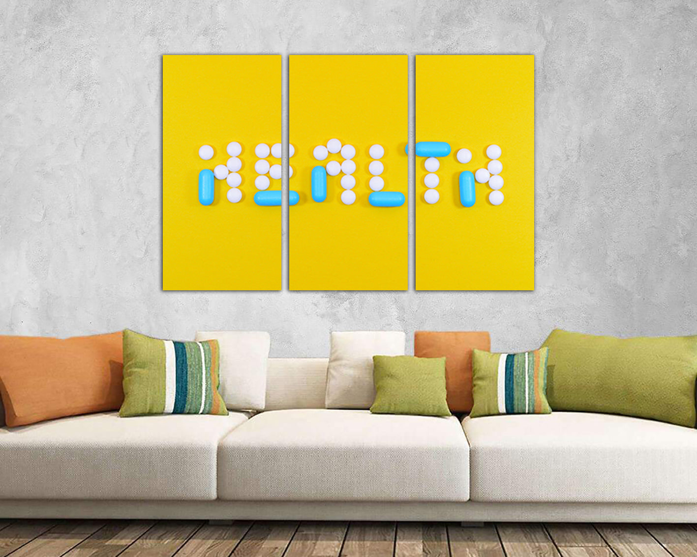 Health art works Science decor Medical print Pills photo Ready to hang