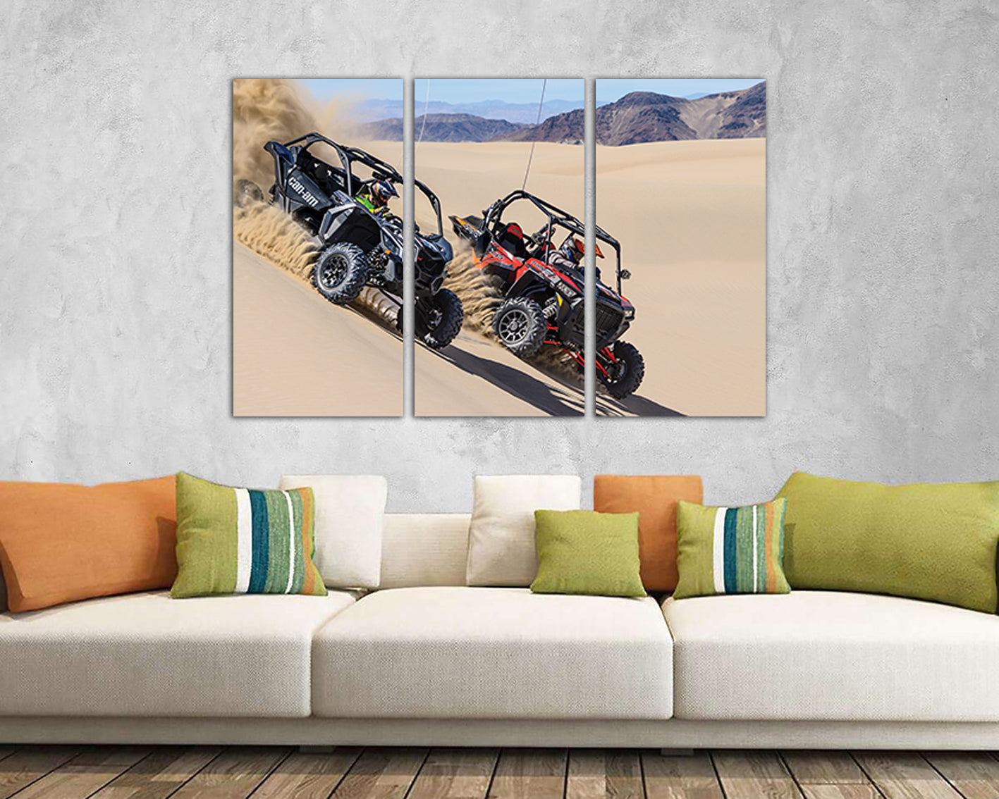Wall art canvas Polaris car Sports print Mechanism decor Racing gift