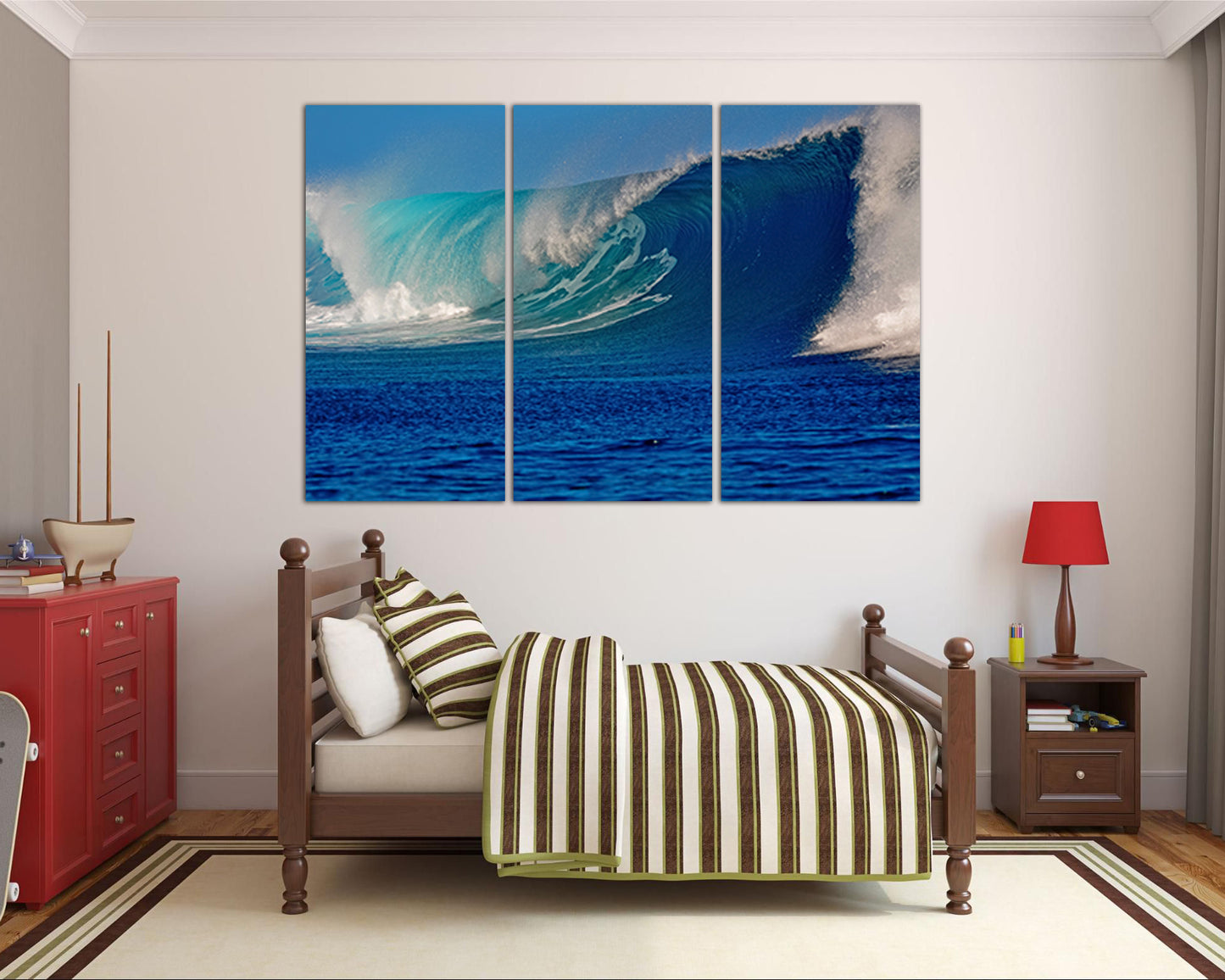 Large canvas art Ocean Waves print Water decor Landscape Nature artwork