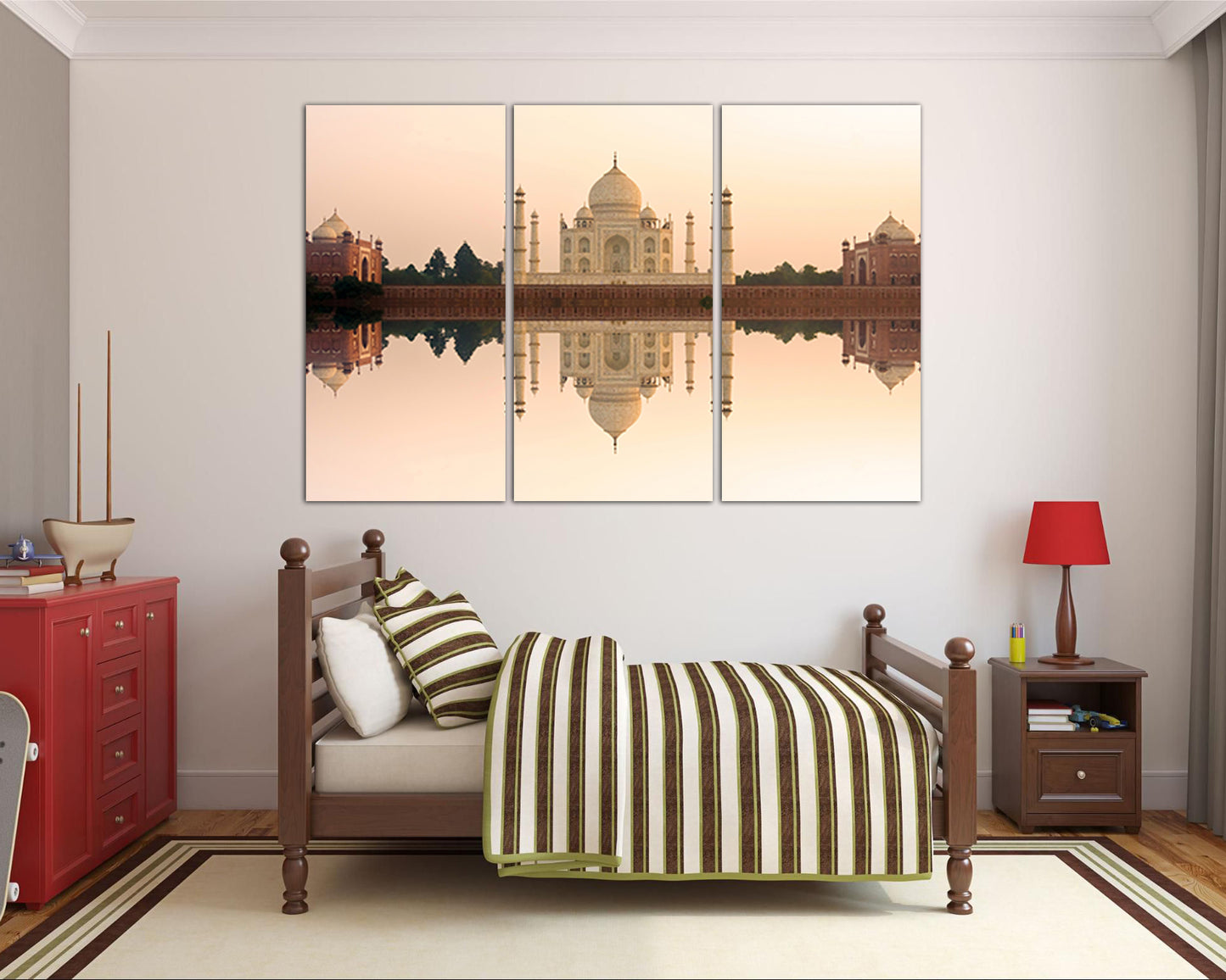 Taj Mahal canvas India wall art travel Interior décor