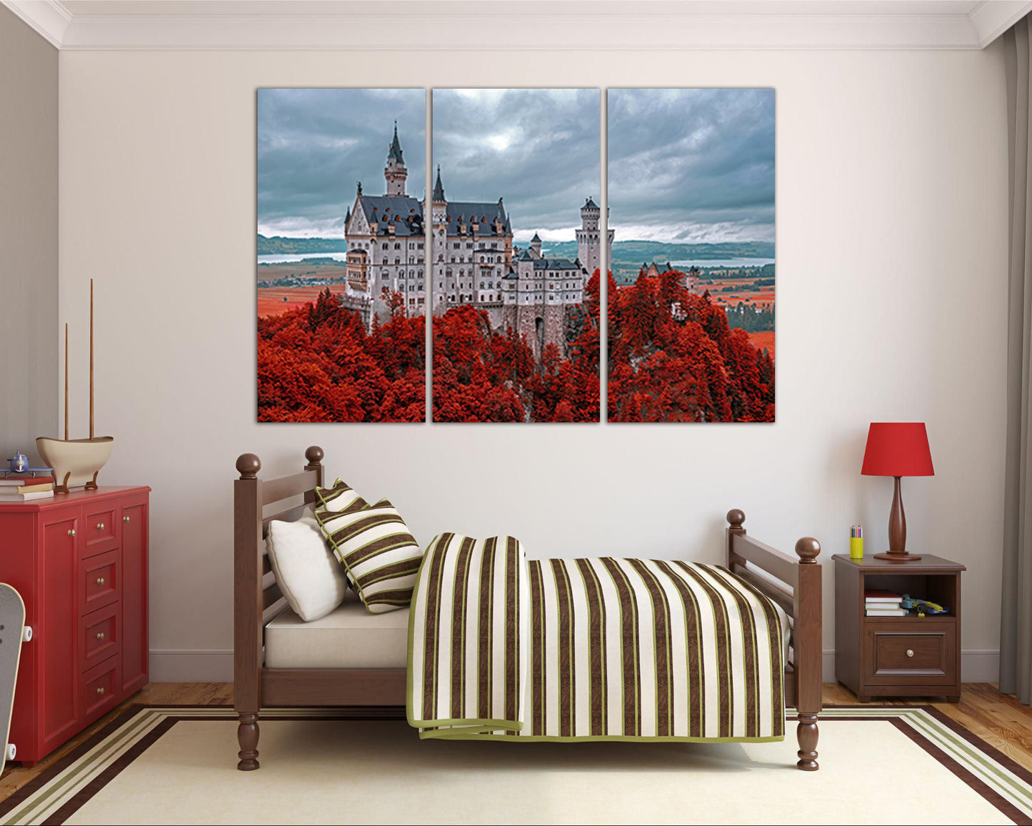 Neuschwanstein Castle print Germany wall art Bavaria décor travel canvas