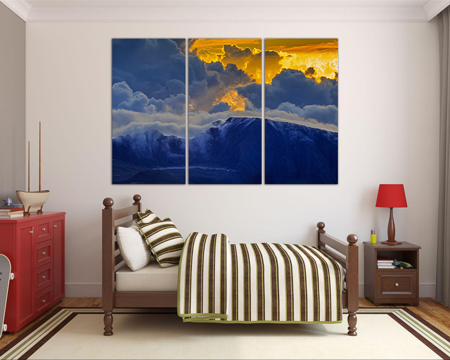 Haleakala National park Mountain maui canvas Volcano art Hawaii décor nature print