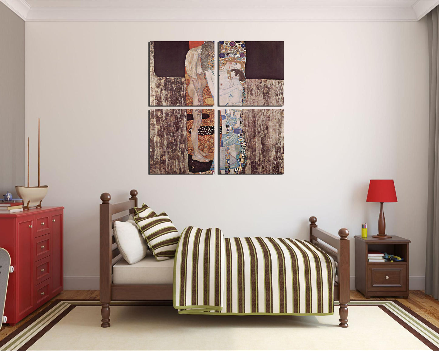 Gustav Klimt painting girlfriend 1907 print on canvas ready to hang