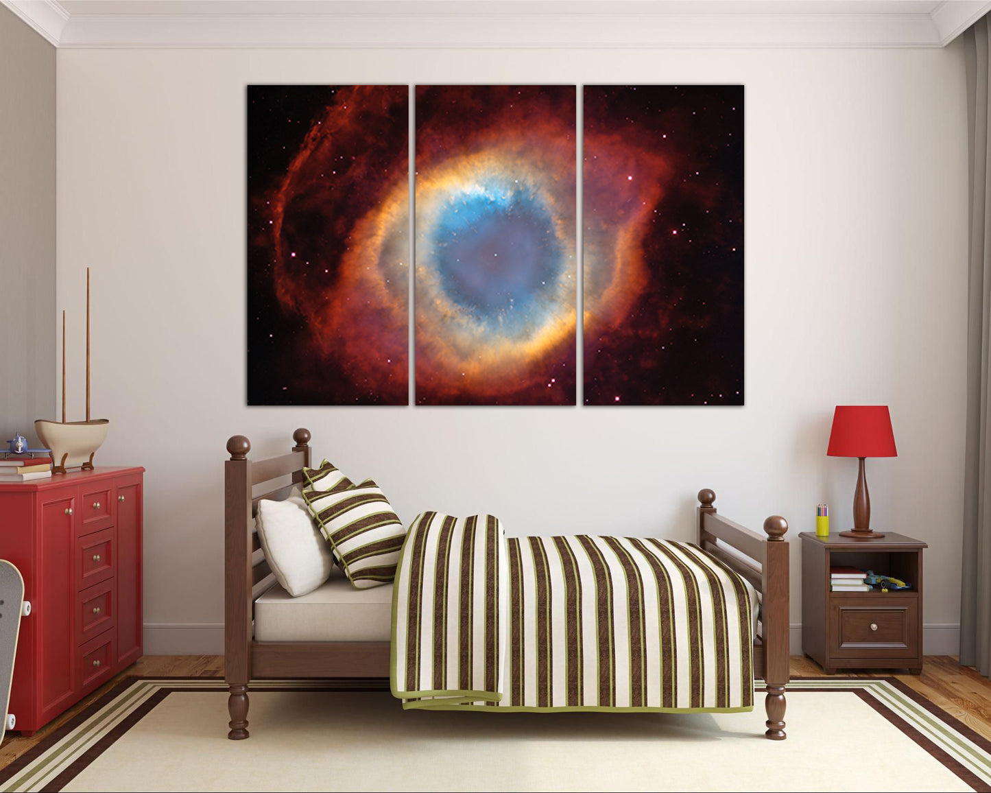 Galaxy nebula Space canvas Cosmos print Nursery art decor