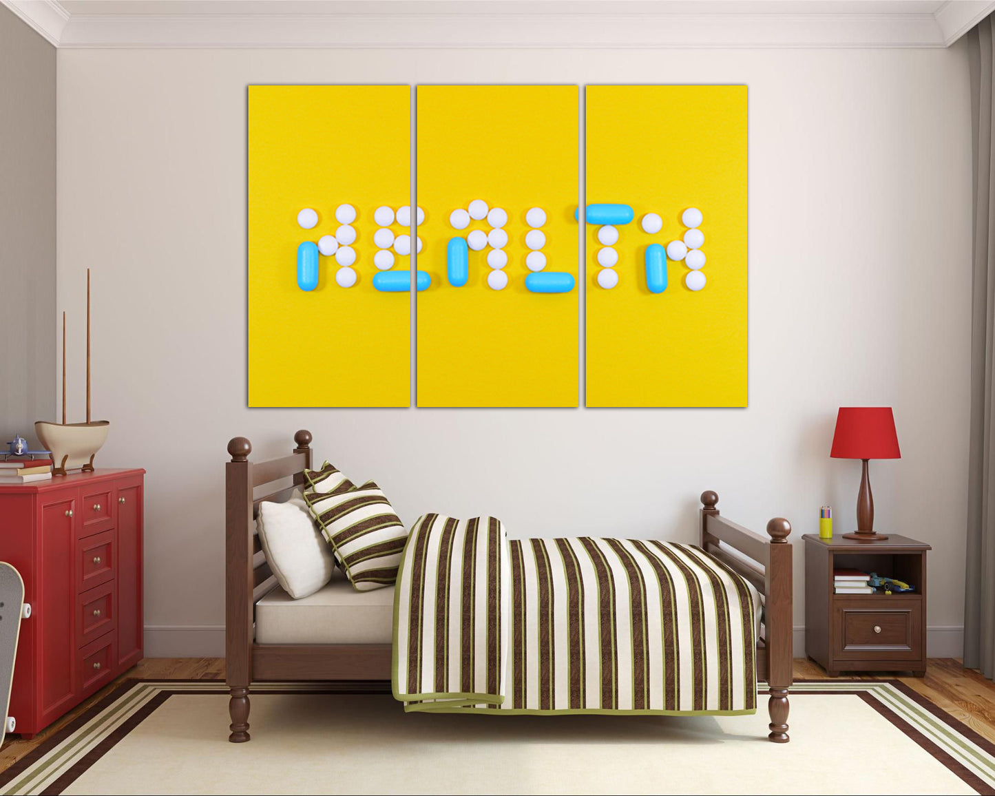 Health art works Science decor Medical print Pills photo Ready to hang