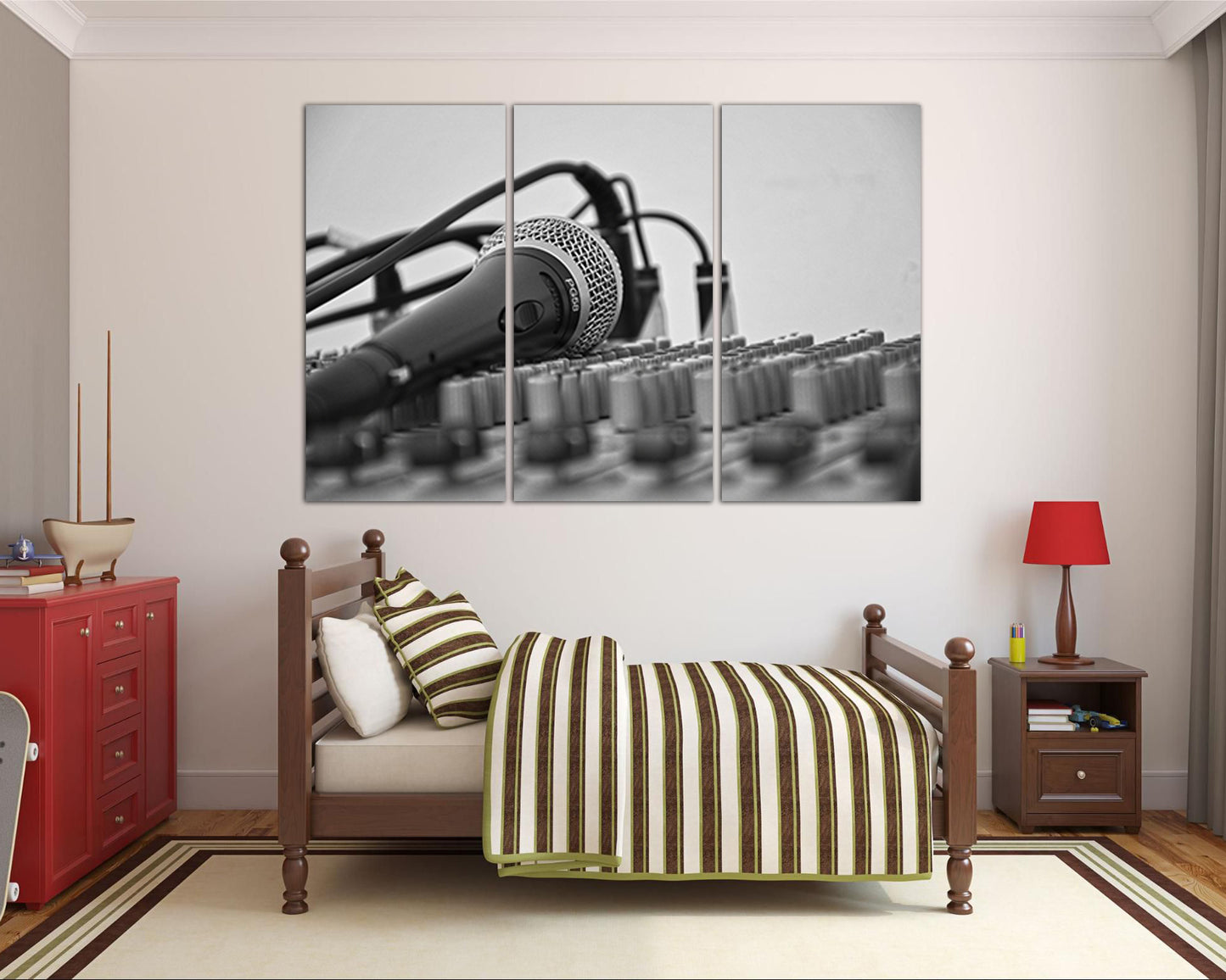 Music studio canvas Microphone decorations studio wall décor Sound of music