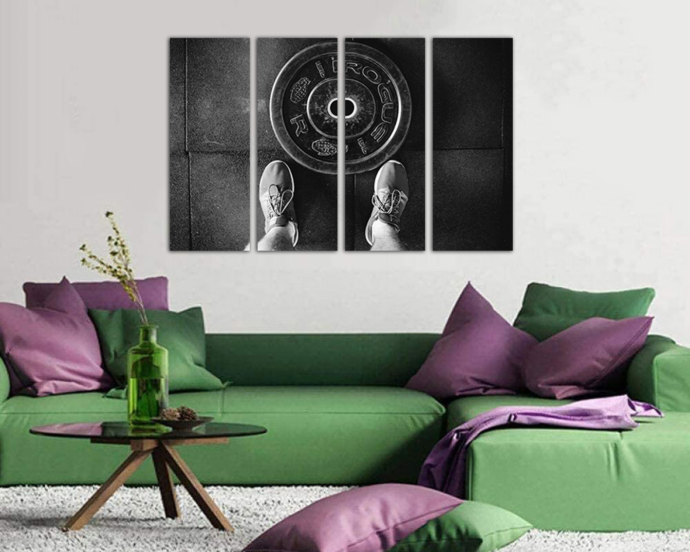 Bodybuilding canvas Body building art Metal lifting Muscles print Sport training Gym