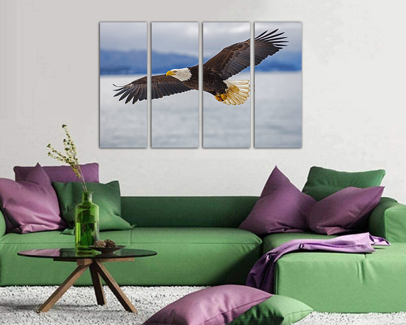 Eagle Print Animal decor Flying eagle wall art Birthday gift Large print Best gift