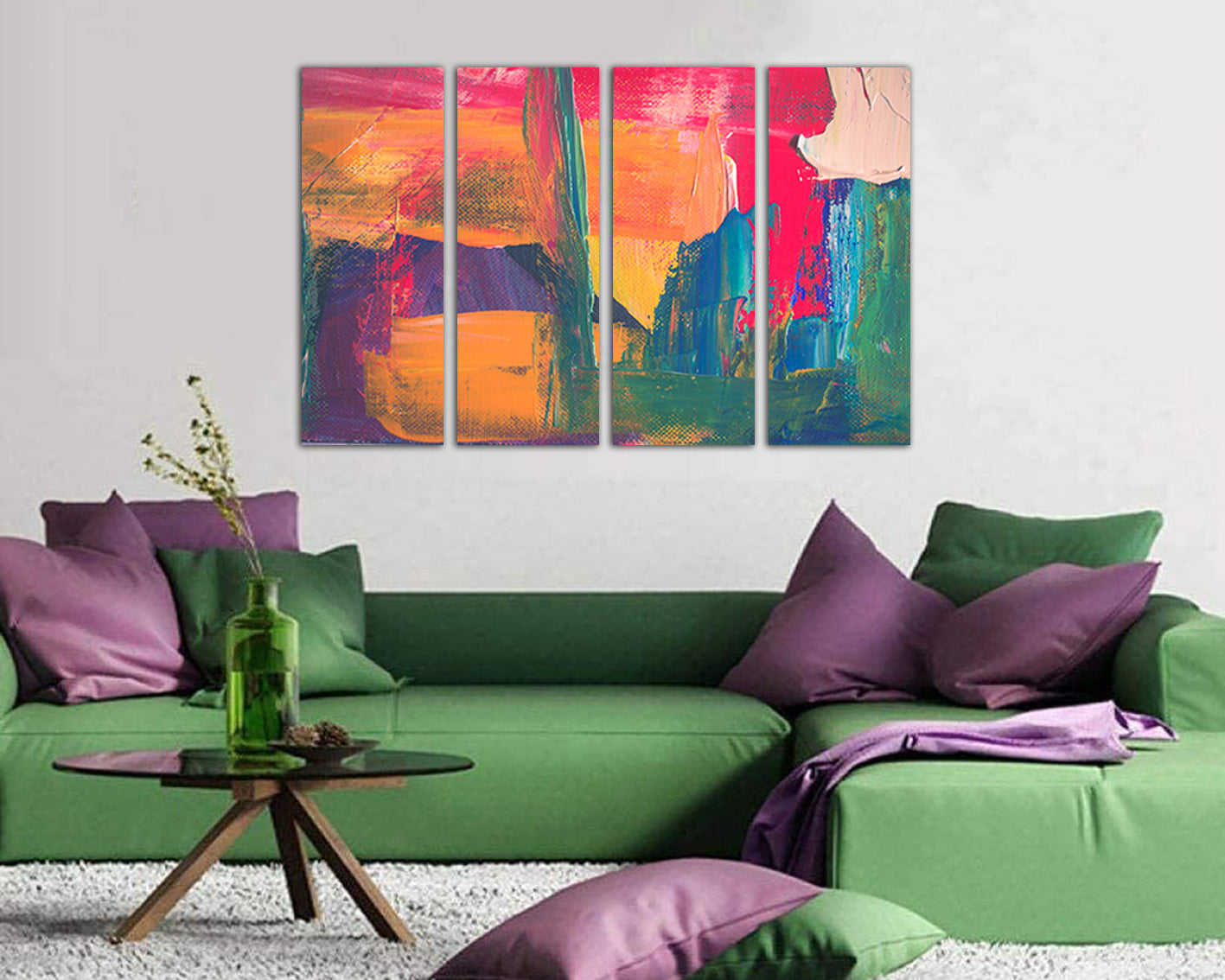 Abstract canvas set Art texture Abstraction wall print Gift painting Living room décor
