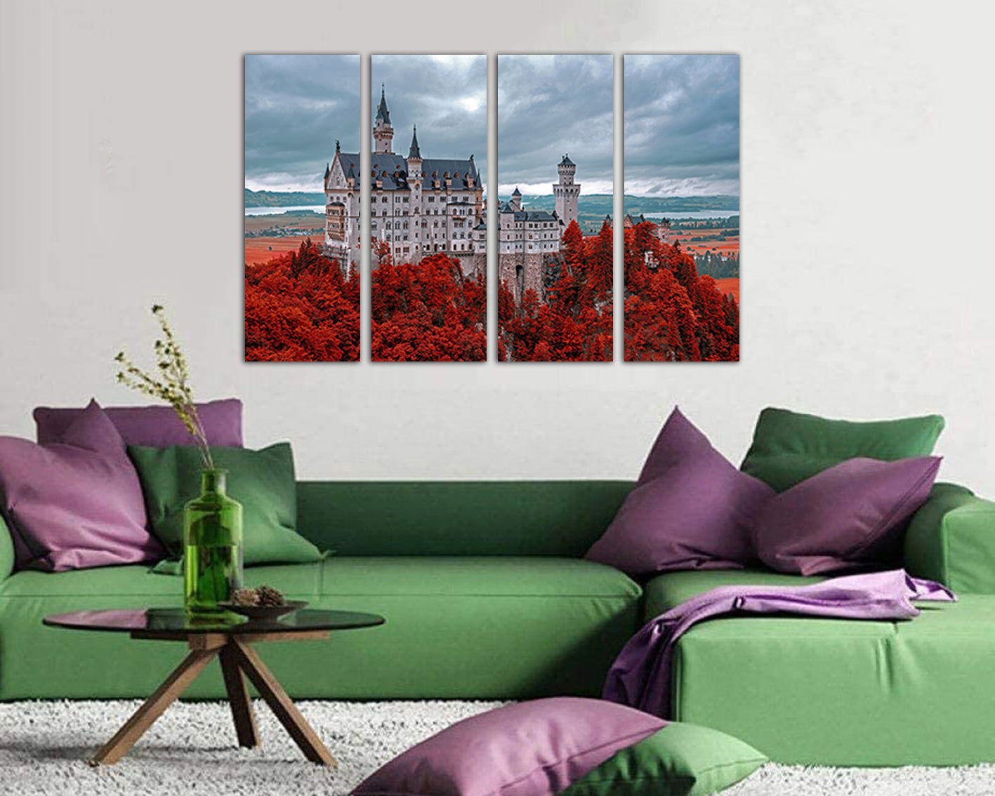 Neuschwanstein Castle print Germany wall art Bavaria décor travel canvas