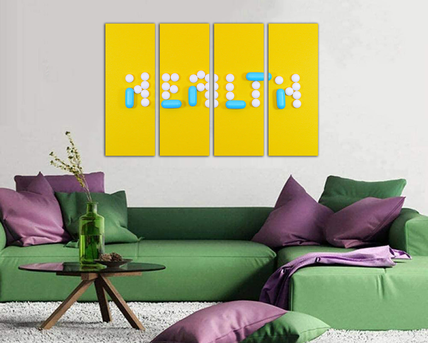 Health art works Science decor Medical print Pills photo Ready to hang