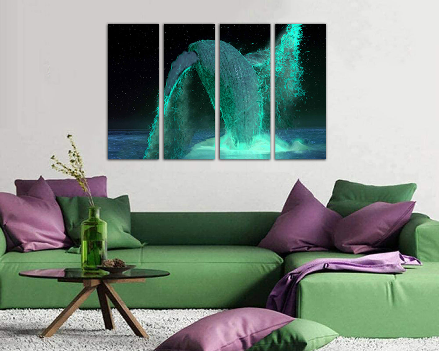 Whale tail canvas Animals decor Sea life art prints Play room picture Ocean artwork Gift sailor