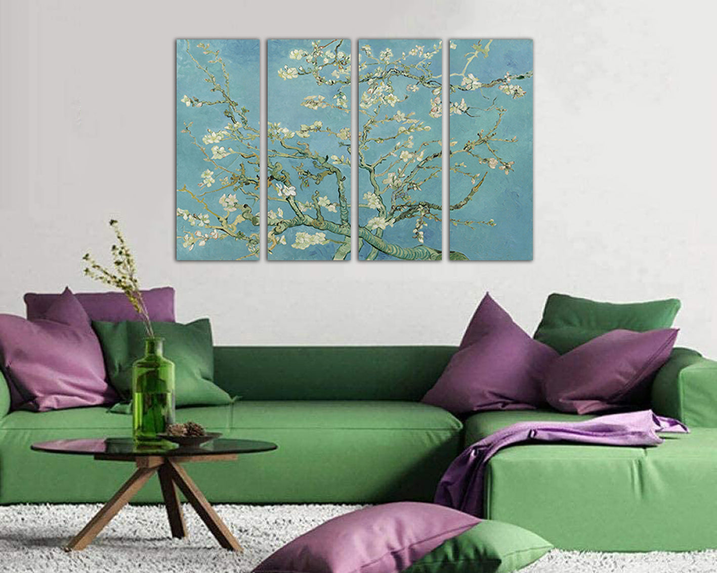 Almond blossoms Van Gogh canvas Flower art works Flower decor ready to hang