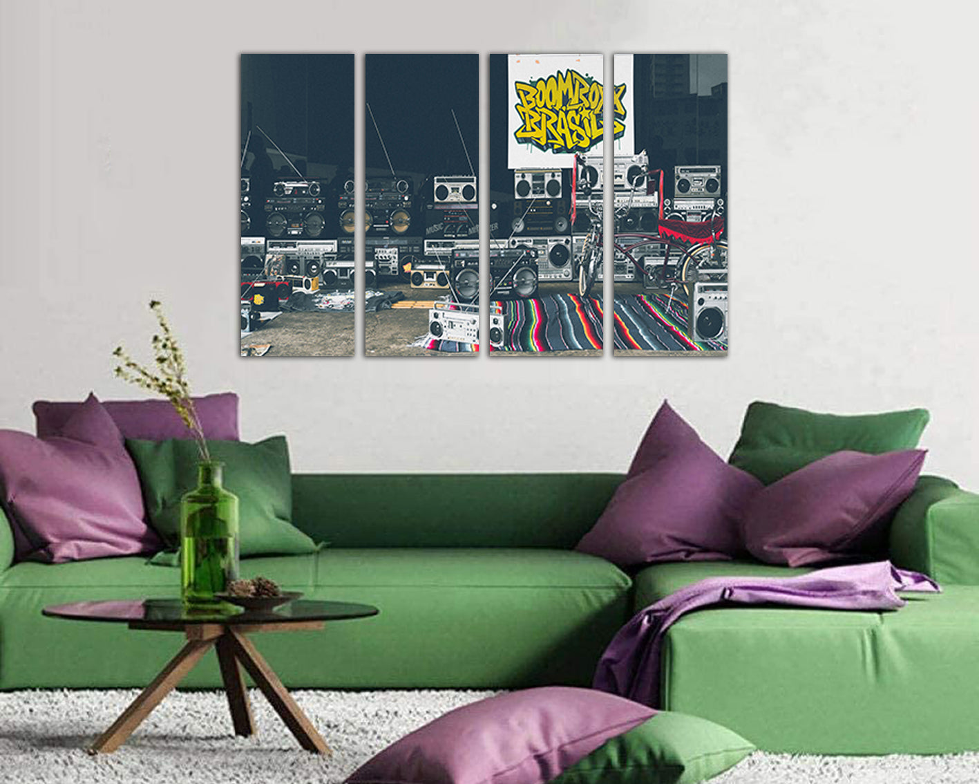 Boombox canvas Radio music print Dancer decor Wall art dance