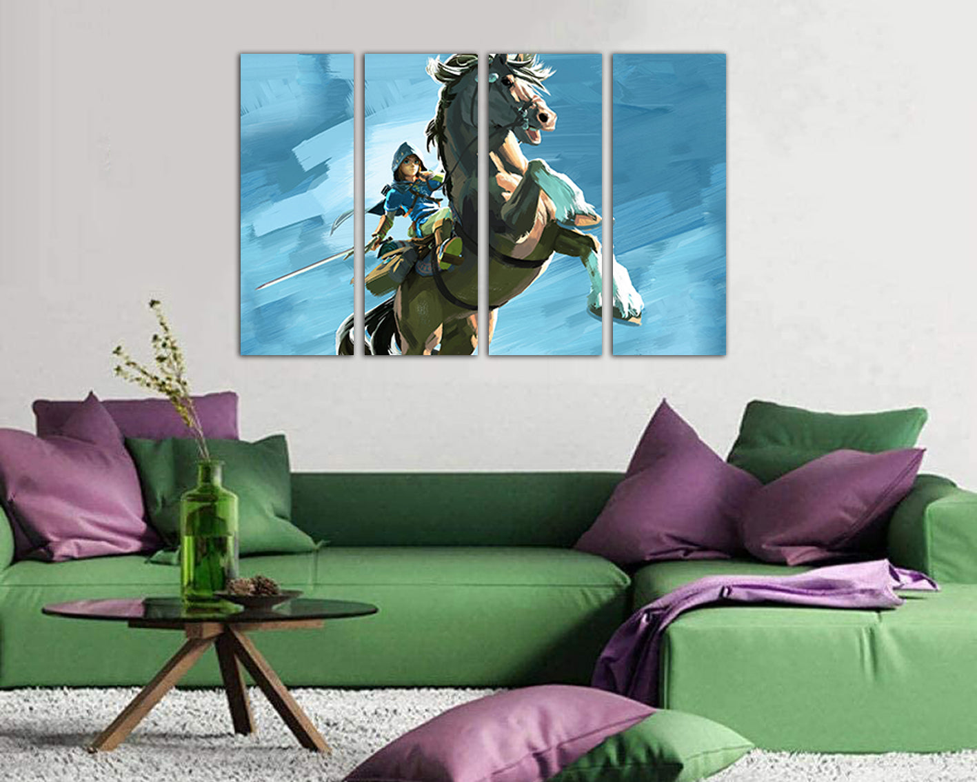 Legend of Zelda canvas Game art works nursery room print ready to hang
