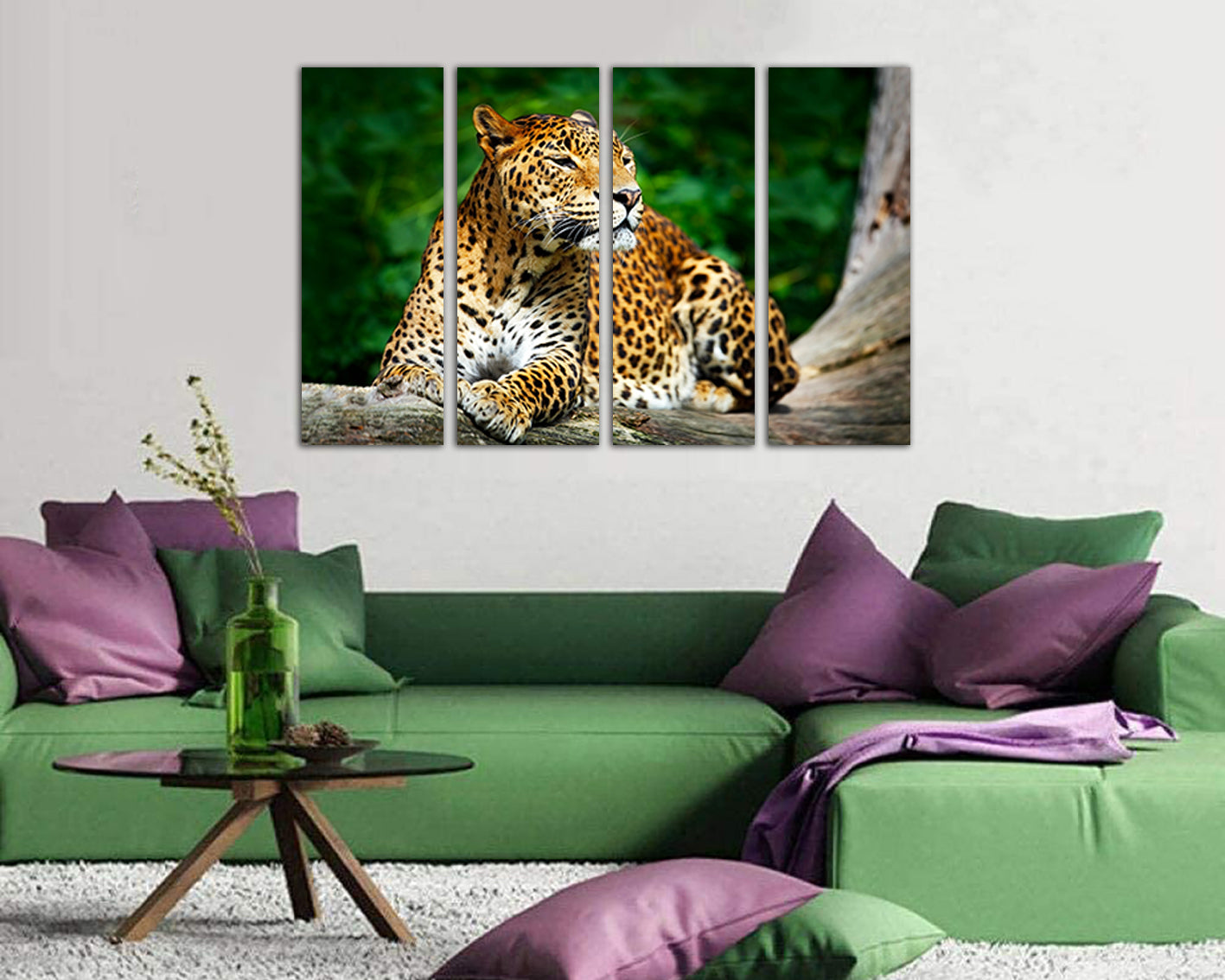 Leopard print on canvas Animals décor Cat photo gift Wild life artwork Cat wall art