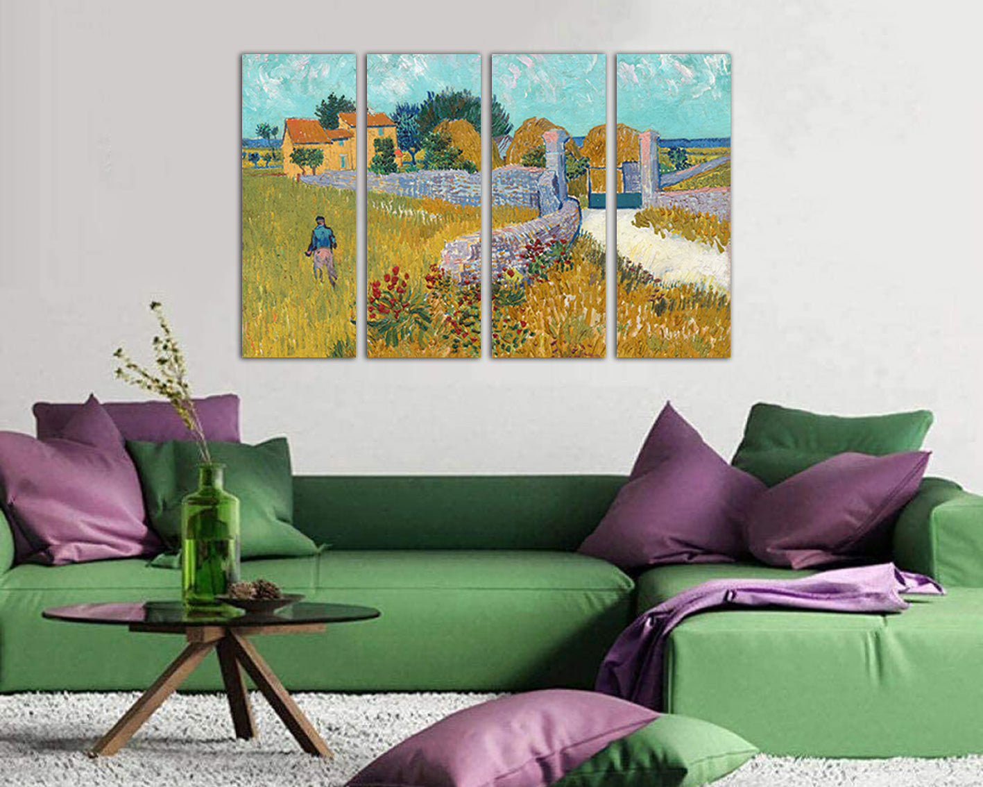 Farmhouse in Provence print on canvas reproduction Van Gogh art works