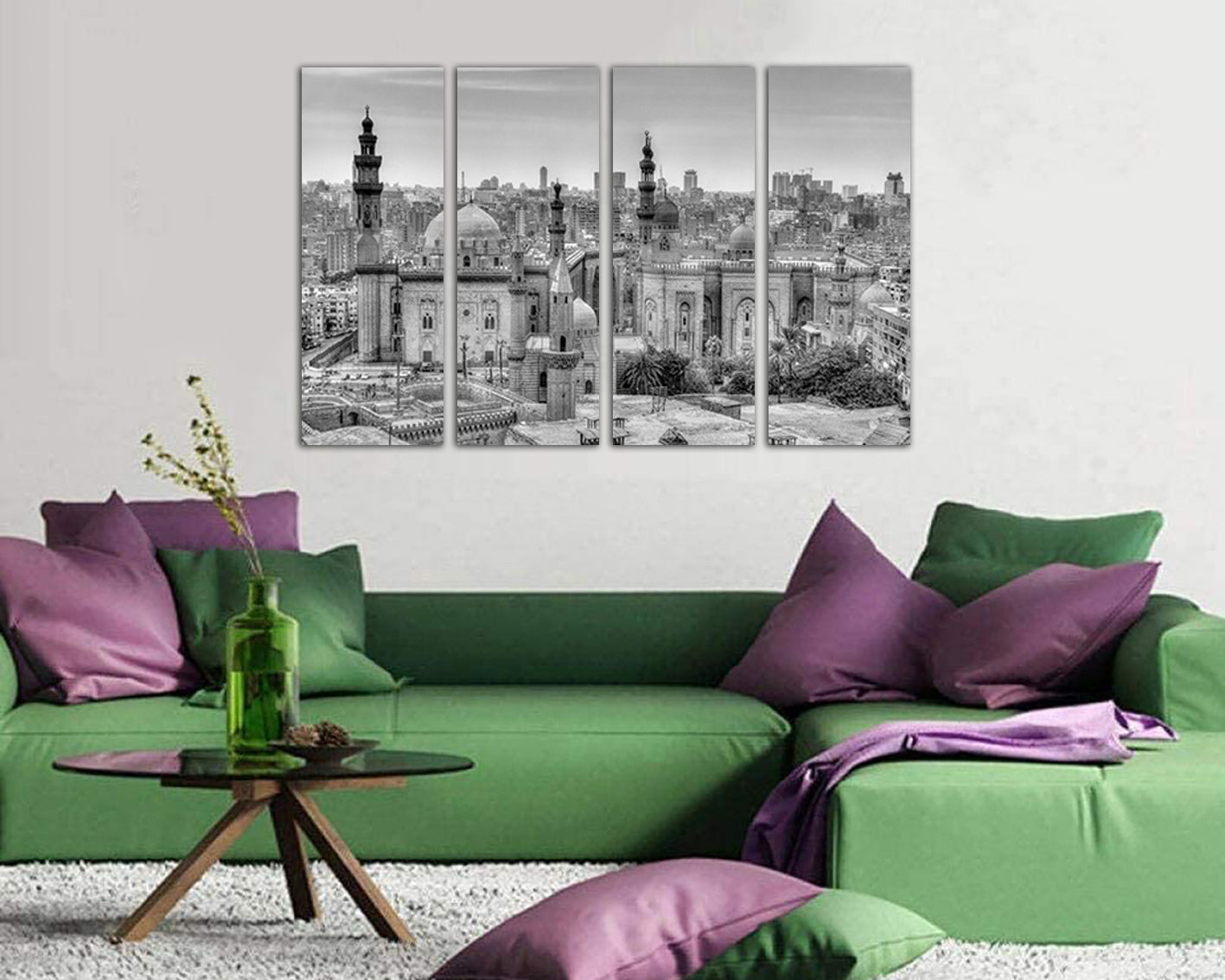 Istanbul wall décor Mosques sultan City art decor Turkish mosque skyline travel canvas