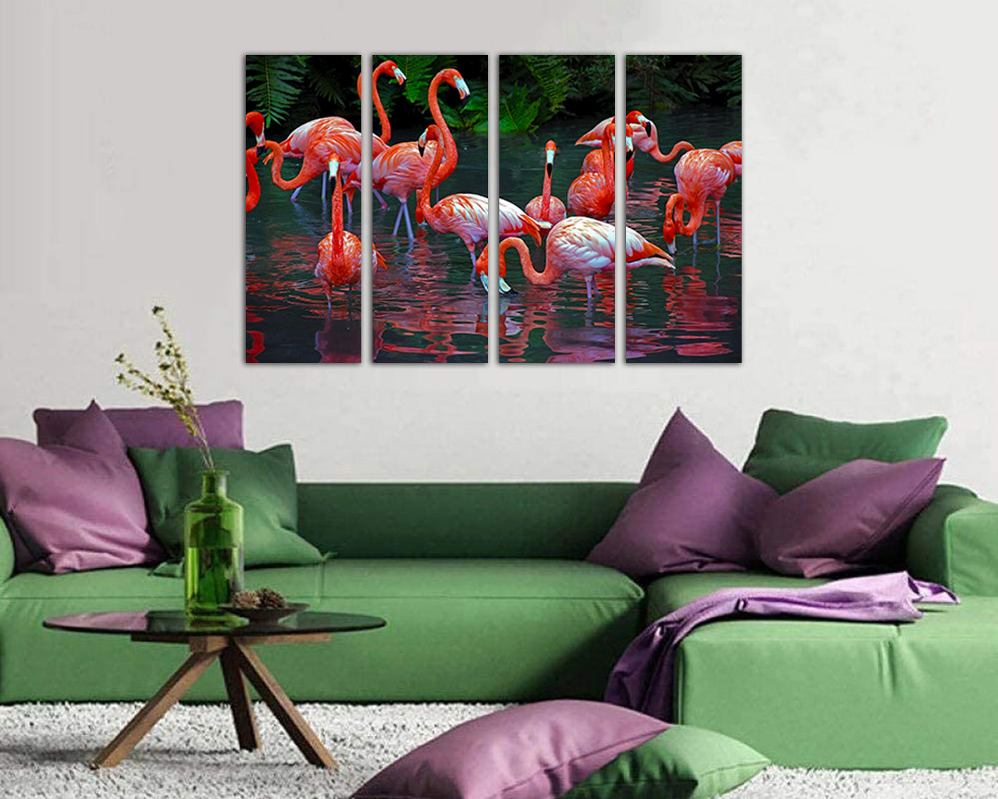 Flamingo canvas Animals Photo Print Baby room decor