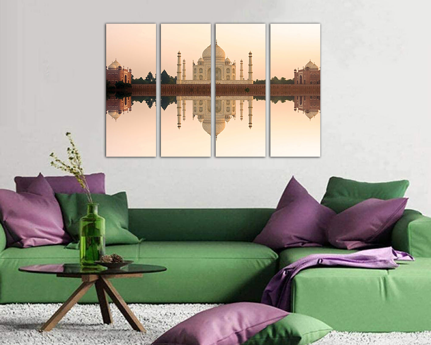 Taj Mahal canvas India wall art travel Interior décor