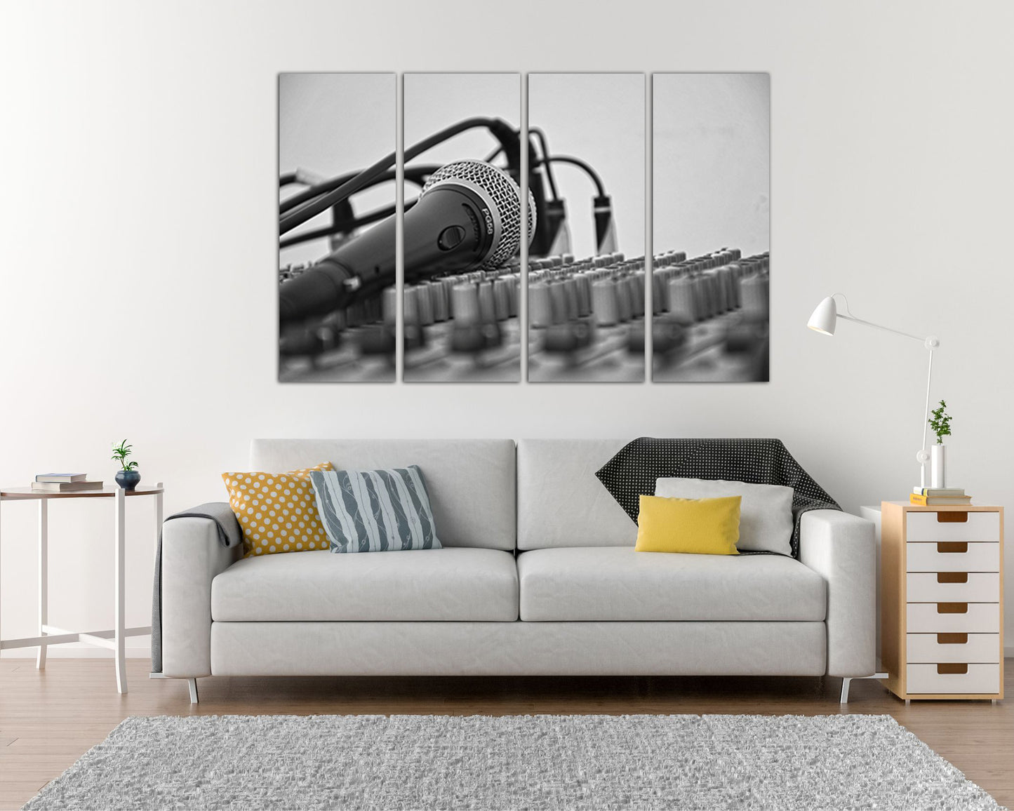 Music studio canvas Microphone decorations studio wall décor Sound of music