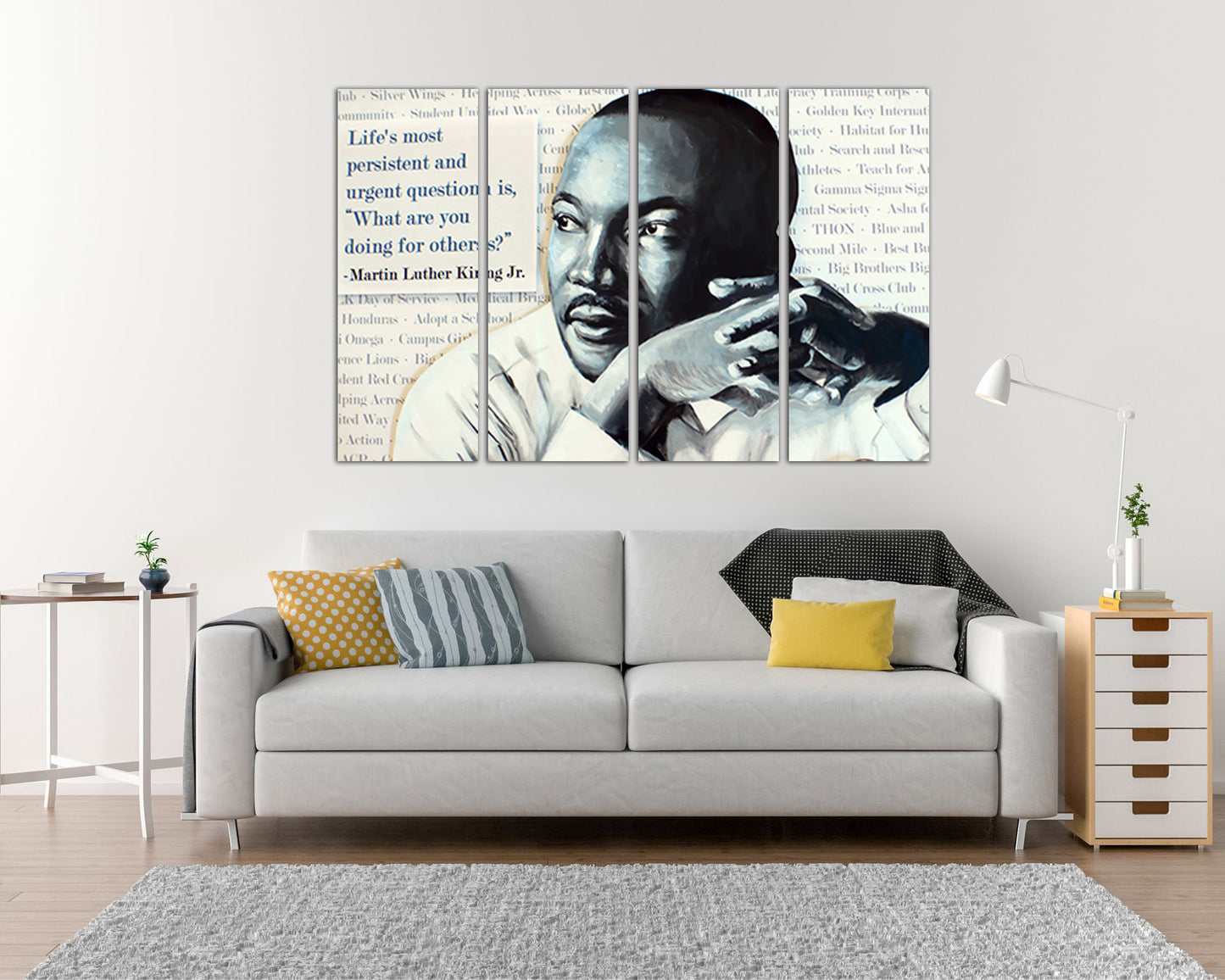 Martin Luther King print on canvas Quote gift office décor ready to hang
