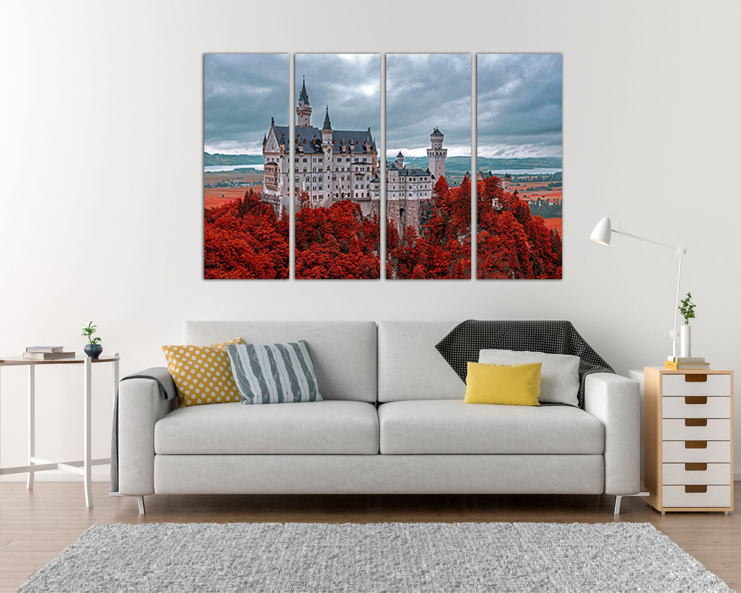 Neuschwanstein Castle print Germany wall art Bavaria décor travel canvas