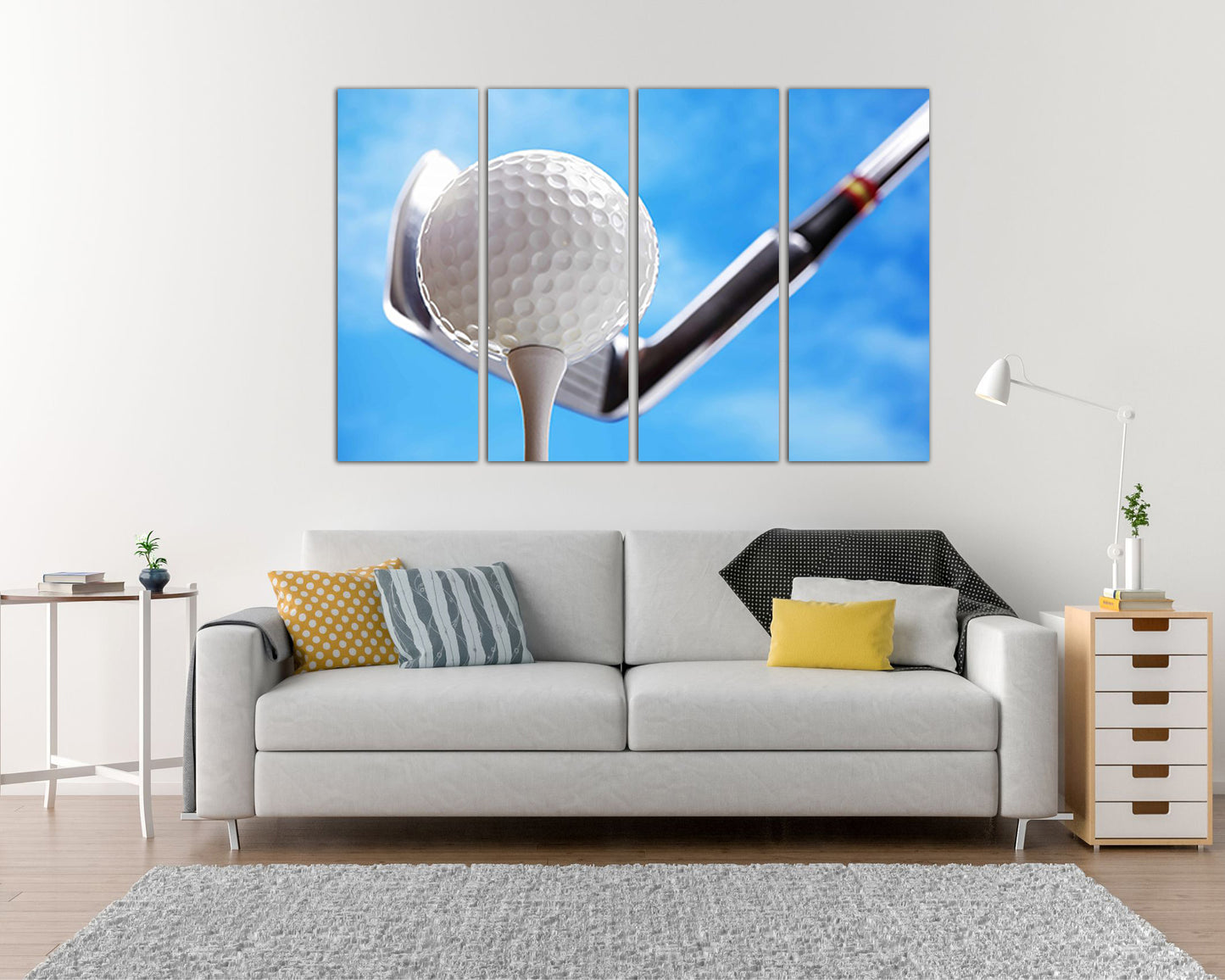 Golf canvas art Sports decor Workout motivation Golfer gifts Games prints ready to hang