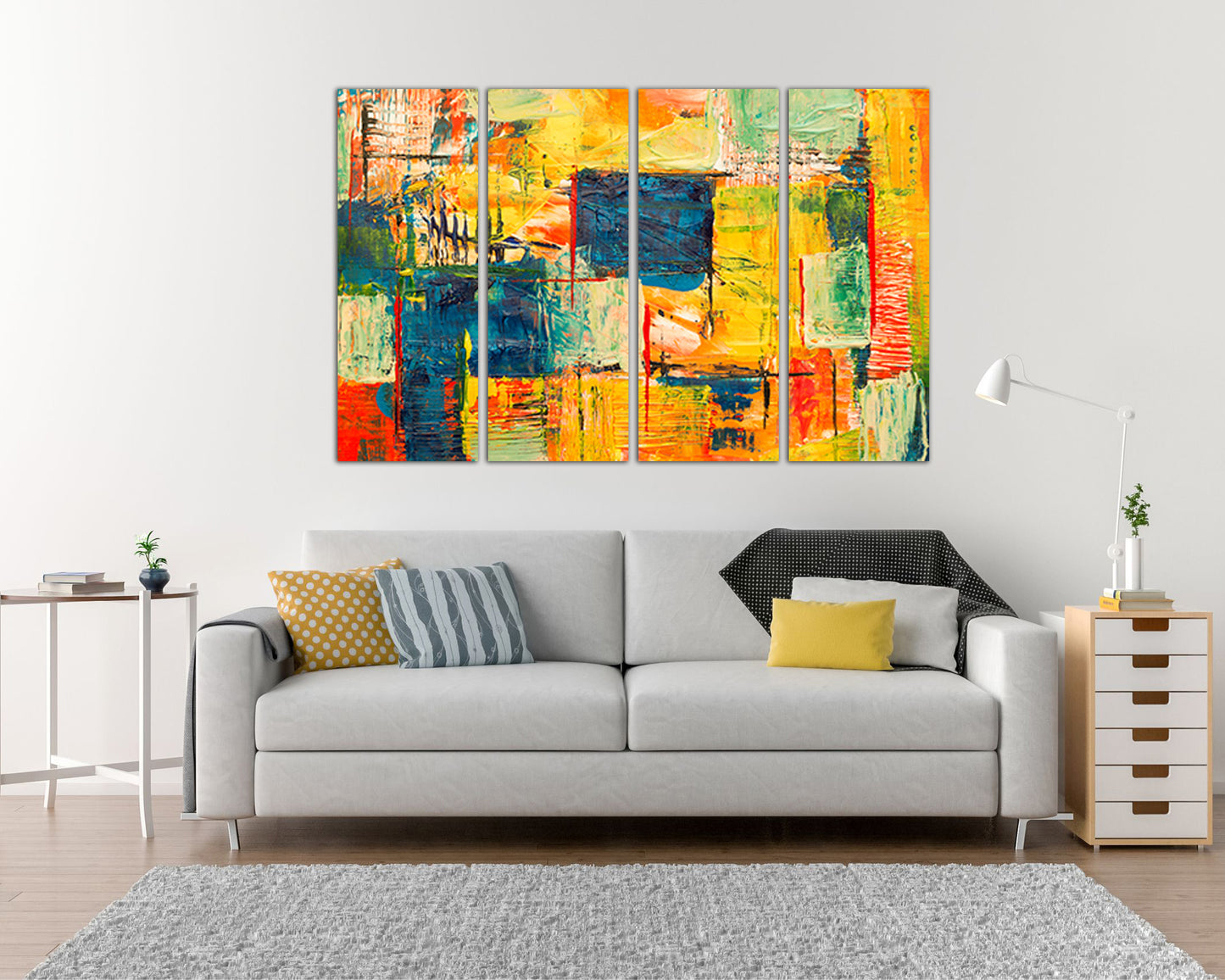Wall art canvas Abstract decor Abstraction print Ready to hang