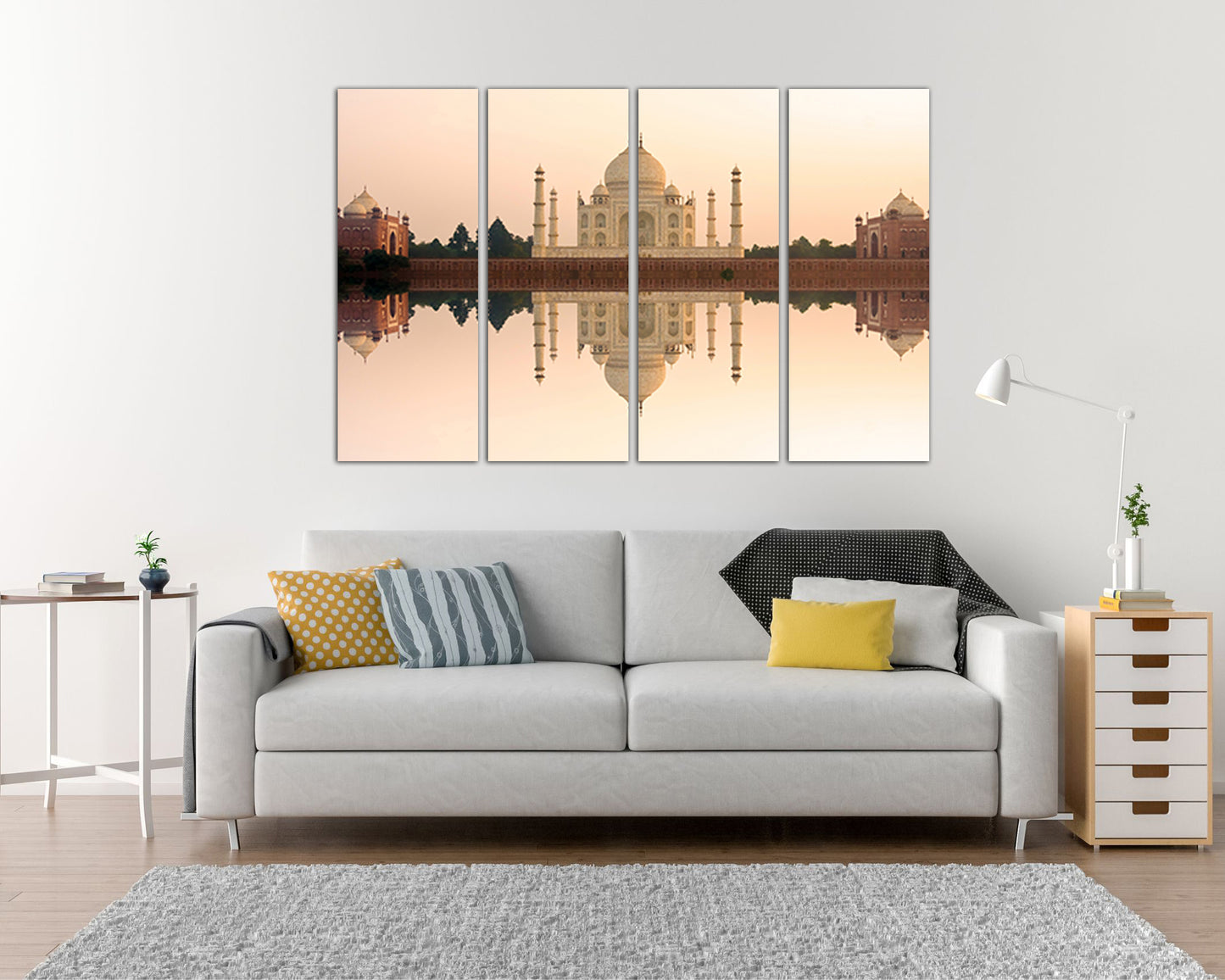 Taj Mahal canvas India wall art travel Interior décor